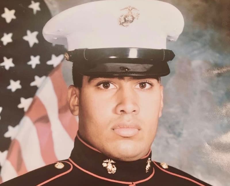 Neal K. Prasad in his United States Marine Corps dress blues